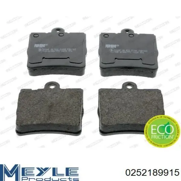 Pastillas de freno traseras FD7004A Necto