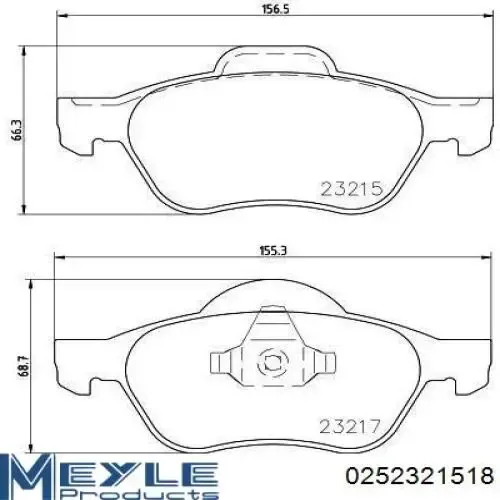 Pastillas de freno delanteras Renault Laguna 2 BG0, BG1