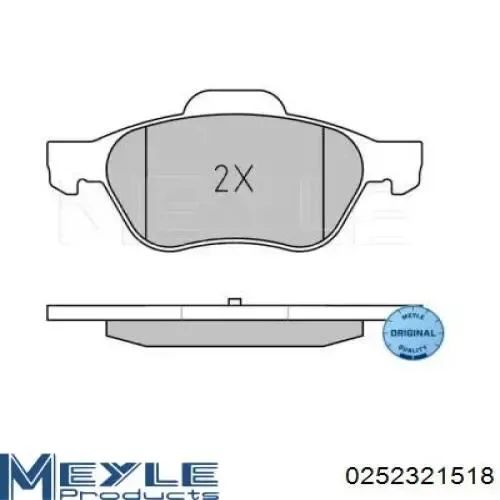 Pastillas de freno delanteras Renault Laguna 2 BG0, BG1