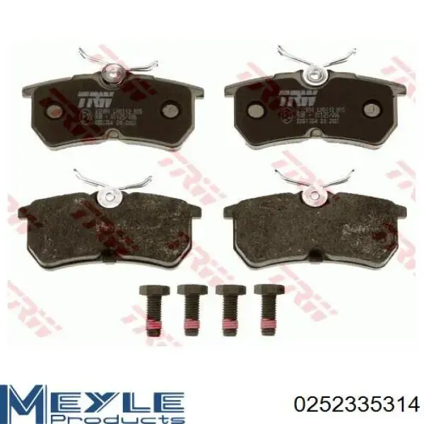 Pastillas de freno traseras FD6785A Necto