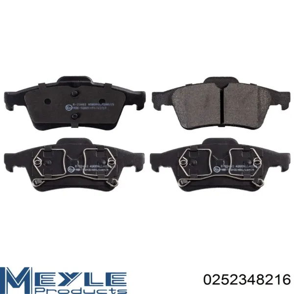 Pastillas de freno traseras FD7026A Necto