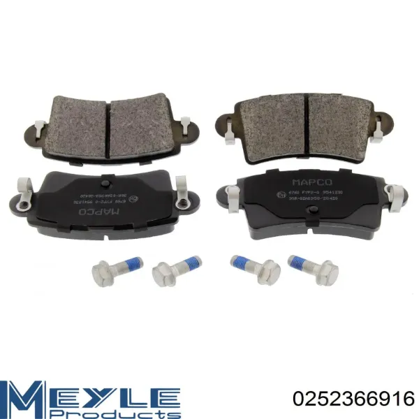 Pastillas de freno traseras FD6894V Necto