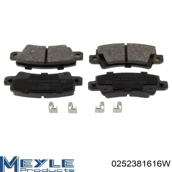 Pastillas de freno traseras FD6965A Necto