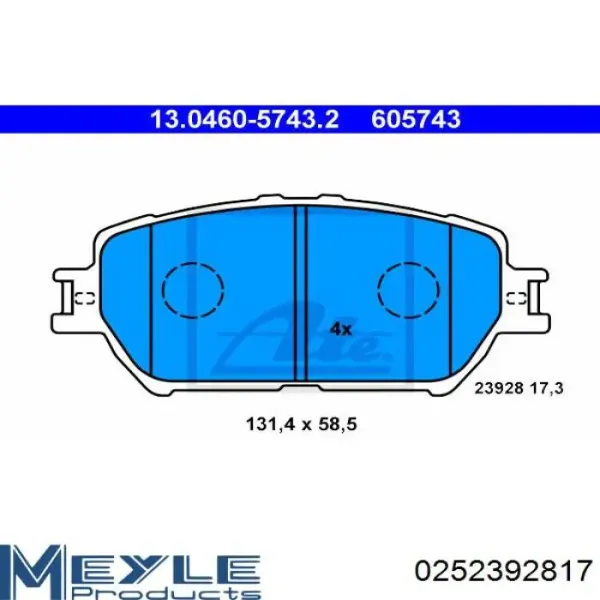 Pastillas de freno BDS491 Starline