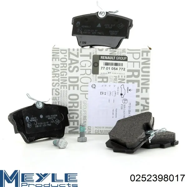 Pastillas de freno traseras FD6945V Necto