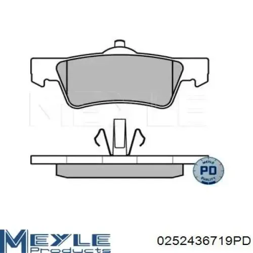 Pastillas de freno traseras FD7207V Necto