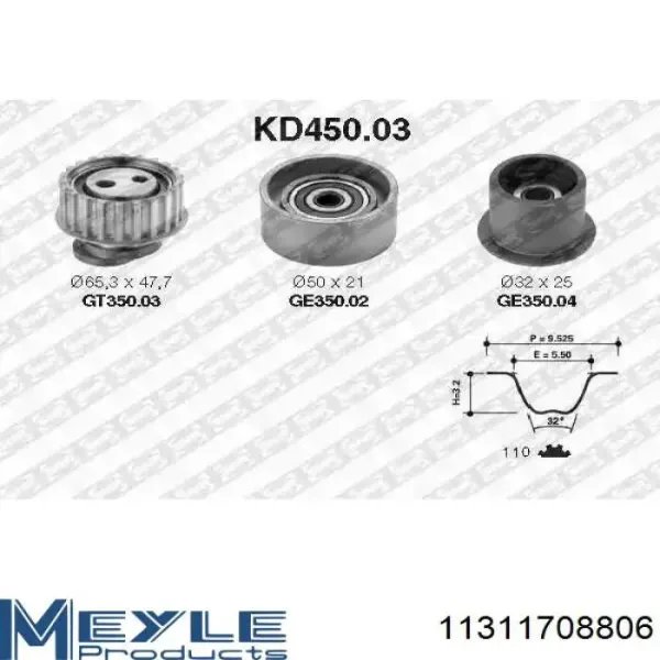 Rodillo intermedio de correa dentada BMW 3 E30