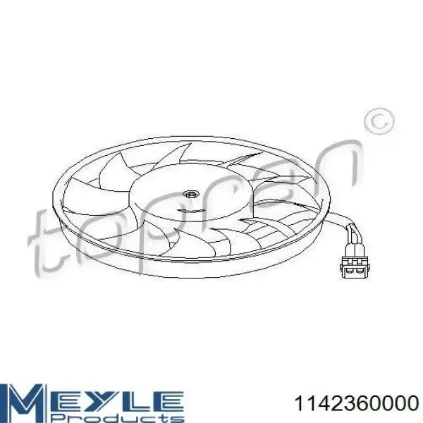Ventilador del radiador 32959003 AND
