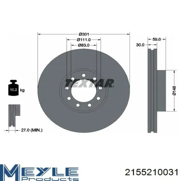 Disco de freno 713724 Errevi