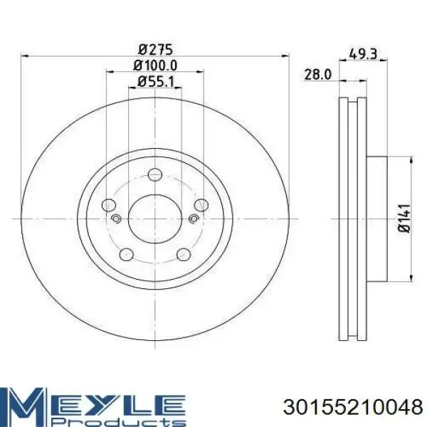 Freno de disco delantero Toyota Celica T16