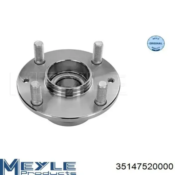 Cubo de rueda trasero 35147520000 Meyle