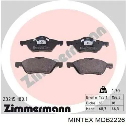 Pastillas de freno delanteras Renault Laguna 2 BG0, BG1