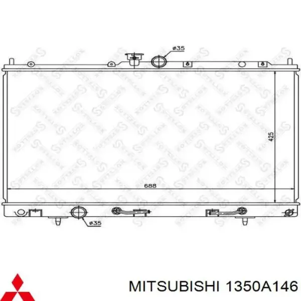 Radiador 1350A146 Mitsubishi