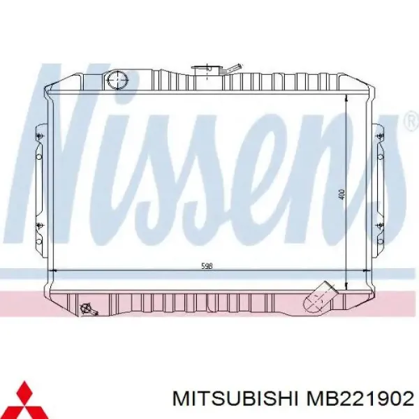 Radiador MB605273 Mitsubishi