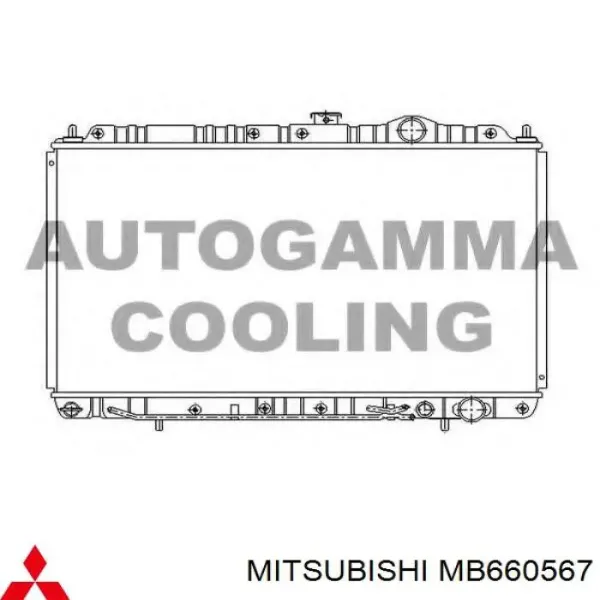 Radiador MB890506 Mitsubishi