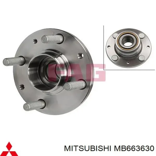 Cubo de rueda trasero MB663630 Mitsubishi