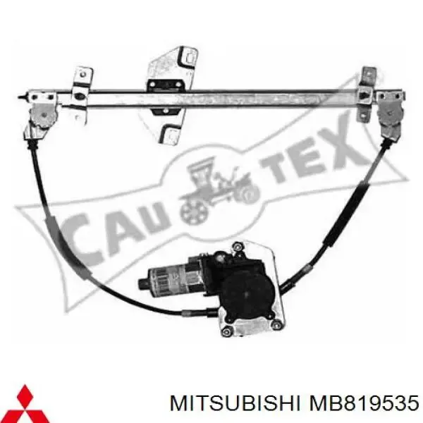 Mecanismo de elevalunas delantero izquierdo MB819535 Mitsubishi