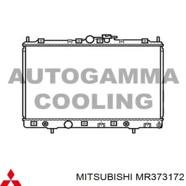 Radiador MR373172 Mitsubishi