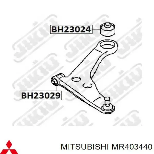 Silentblock del brazo de suspensión MR403440 Mitsubishi