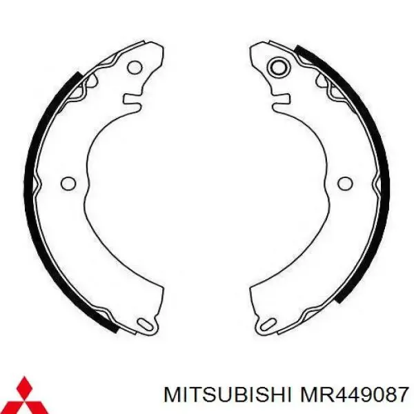 Zapatas de freno MR449087 Mitsubishi