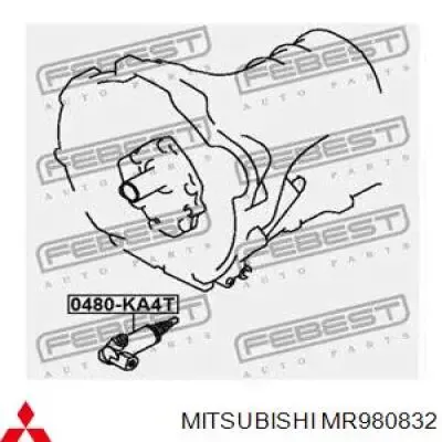 Bombin de embrague MR980832 Mitsubishi