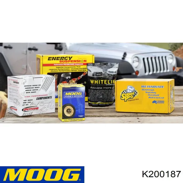 Silentblock del soporte del diferencial delantero K200187 Moog
