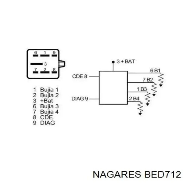Relé de bujía de precalentamiento Renault Trafic 2 FL