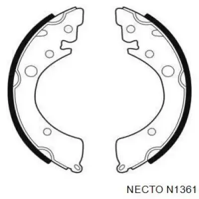 Zapatas de freno N1361 Necto