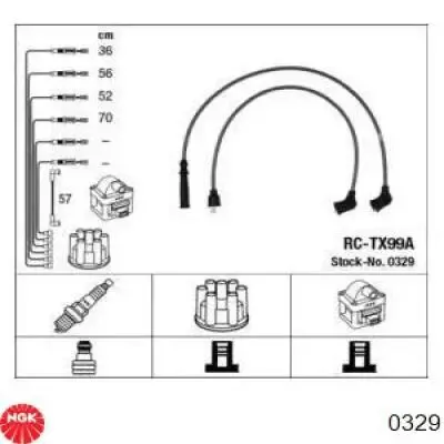 Cables de bujías 0329 NGK