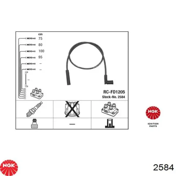 Cables de bujías 986357221 Bosch