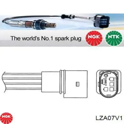 Sensor de oxígeno previo al catalizador LZA07V1 NGK