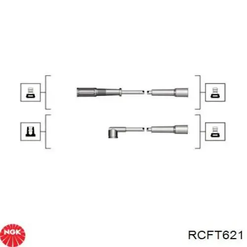 Cables de bujías RCFT621 NGK