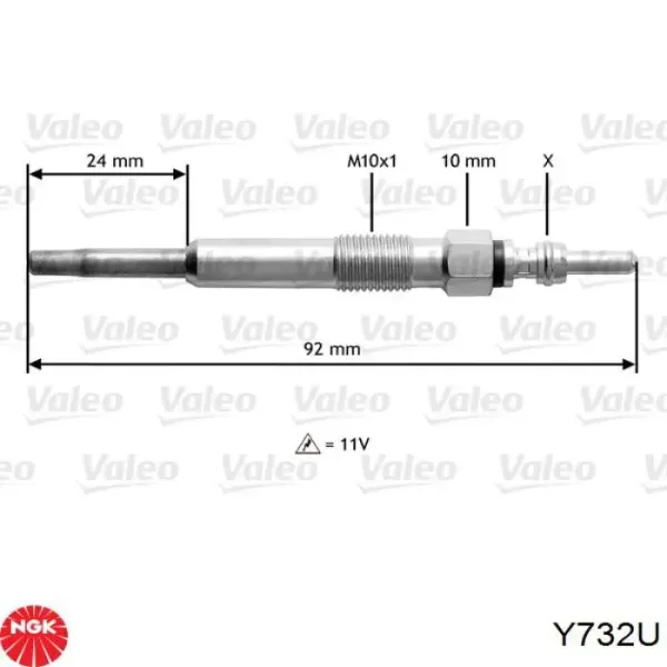 Bujía de incandescencia Volkswagen Polo 4 9N1