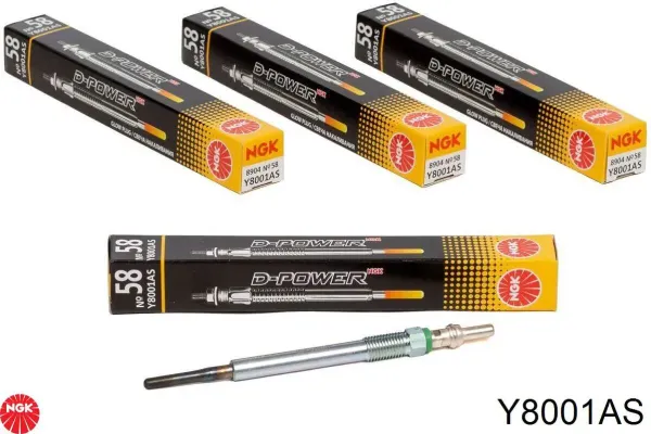 Bujía de precalentamiento Y8001AS NGK