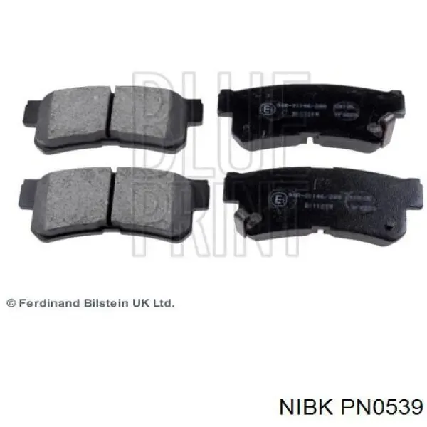 Pastillas de freno traseras PN0539 Nibk