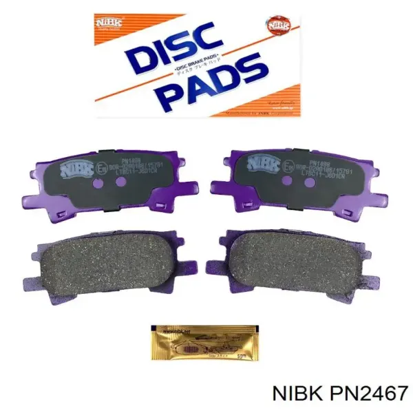 Pastillas de freno traseras PN2467 Nibk