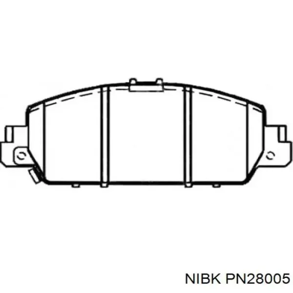 Pastillas de freno PN28005 Nibk