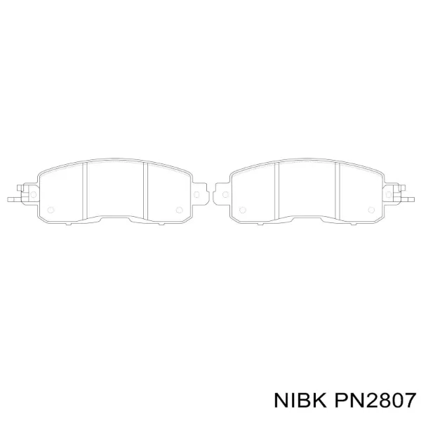 Pastillas de freno PN2807 Nibk