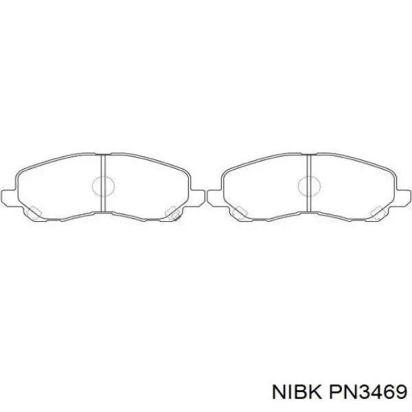 Pastillas de freno PN3469 Nibk