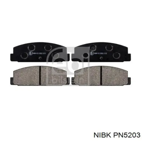 Pastillas de freno traseras PN5203 Nibk