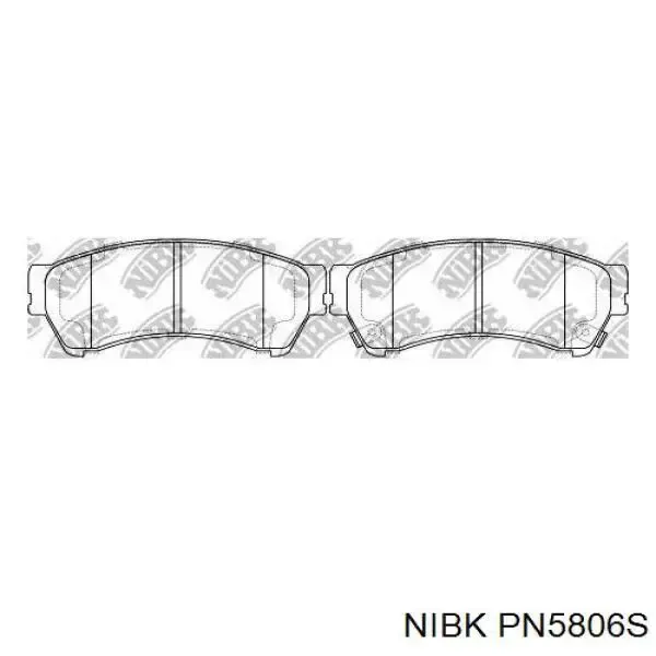 Pastillas de freno PN5806S Nibk