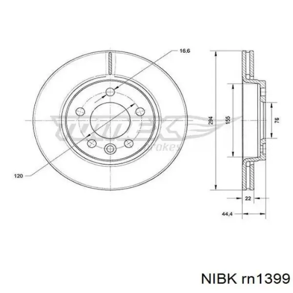Disco de freno trasero Volkswagen Transporter 7HB, 7HJ, 7EB, 7EJ