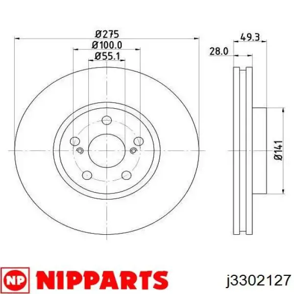 Freno de disco delantero Toyota Celica T16