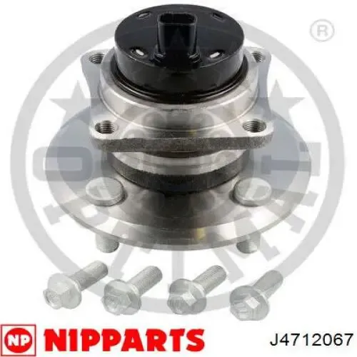 Cubo de rueda trasero izquierdo 44BWK02RY2CA1701 NSK