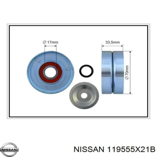 Tensor correa distribución 119555X21B Nissan/Infiniti