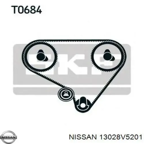 Correa distribución 13028V5201 Nissan/Infiniti