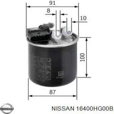 Filtro de combustible 16400HG00B Nissan/Infiniti