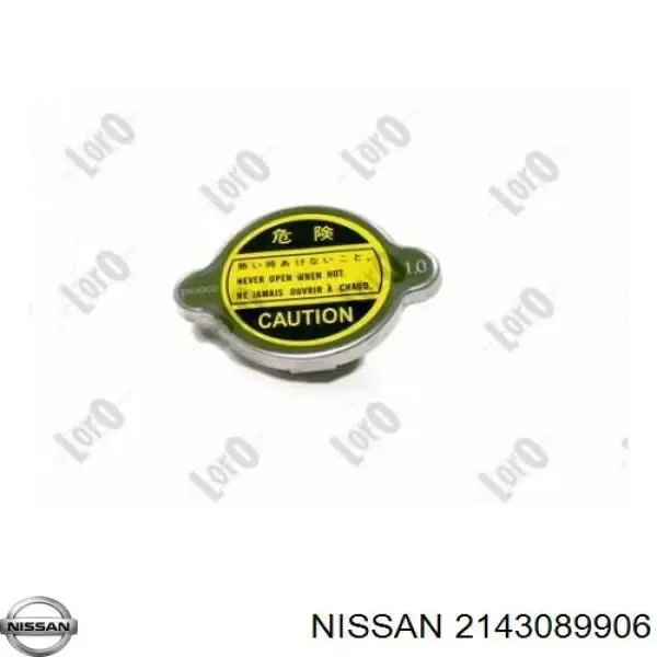 Tapa radiador 2143089906 Nissan/Infiniti