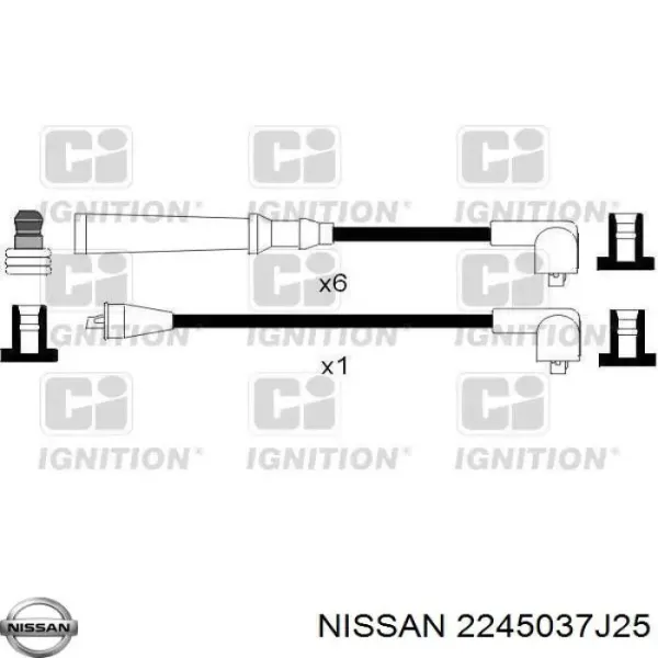 Cables de bujías 2245037J25 Nissan/Infiniti