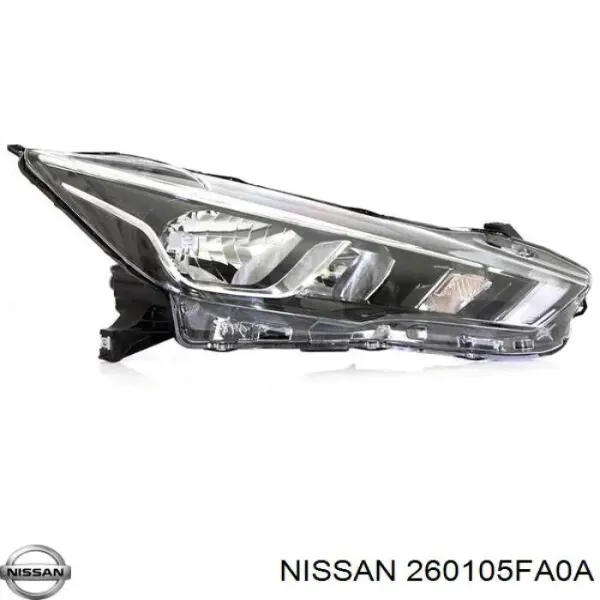 Faro derecho 260105FA0A Nissan/Infiniti